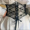 Fashionable Waistband Women's Lace-up Corset Belt, Retro Style For Ladies Suitable For Casual Wear And Special Occasions