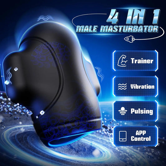 APP Control Vibrator for Men Penis Delay Trainer Male Masturbator Glans Stimulater Massager Men Vibrator Sex Toys Adult Goods