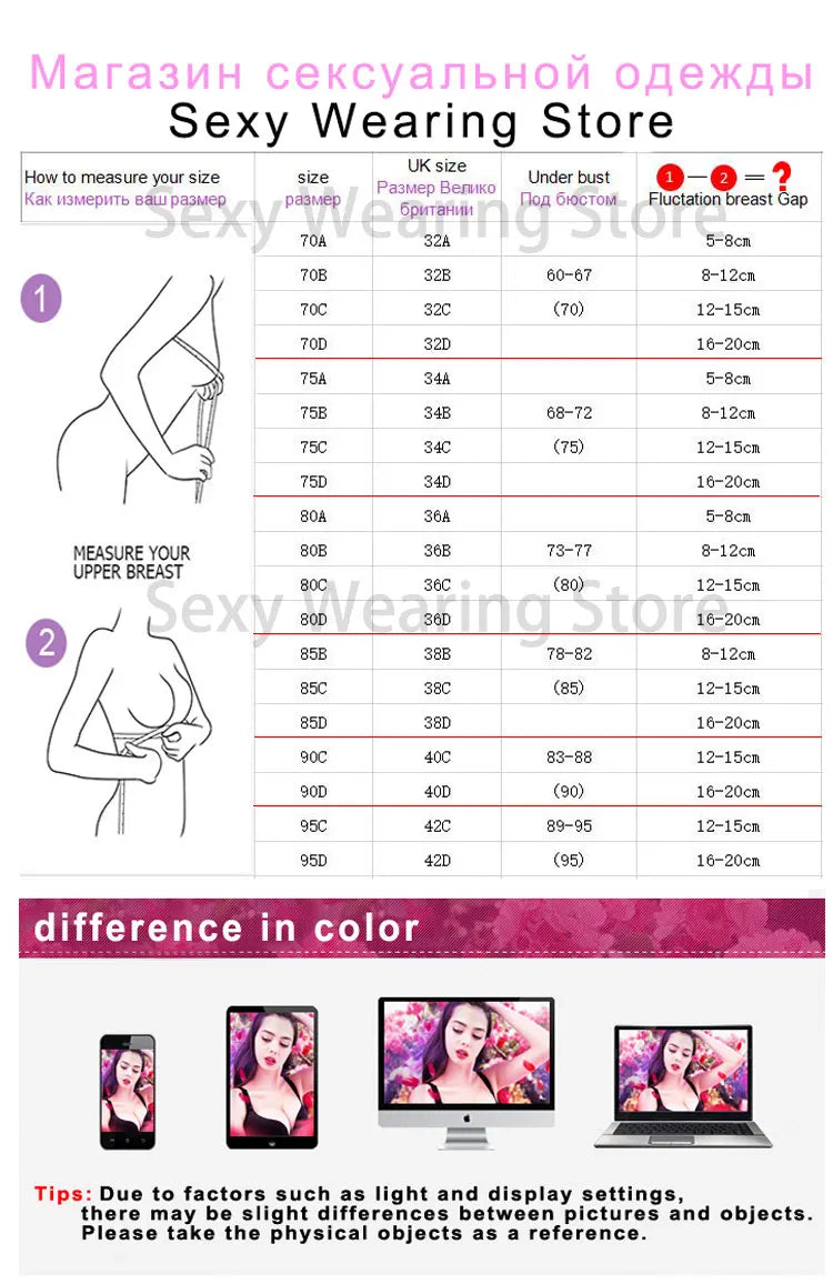 Lingerie Multi-color Lace Bra Set Women Wireless Floral 3/4 Cup Soft Bra and Panty Lingerie Set Fashion Sexy Underwear Lenceria