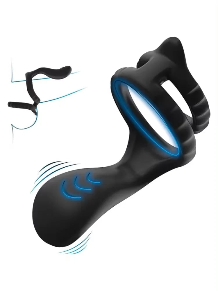 Penis Ring  Anal Vibrator Semen Lock Ring Delay Ejaculation High Elasticity Time Lasting Sex Toys for Men Couples Adult Products