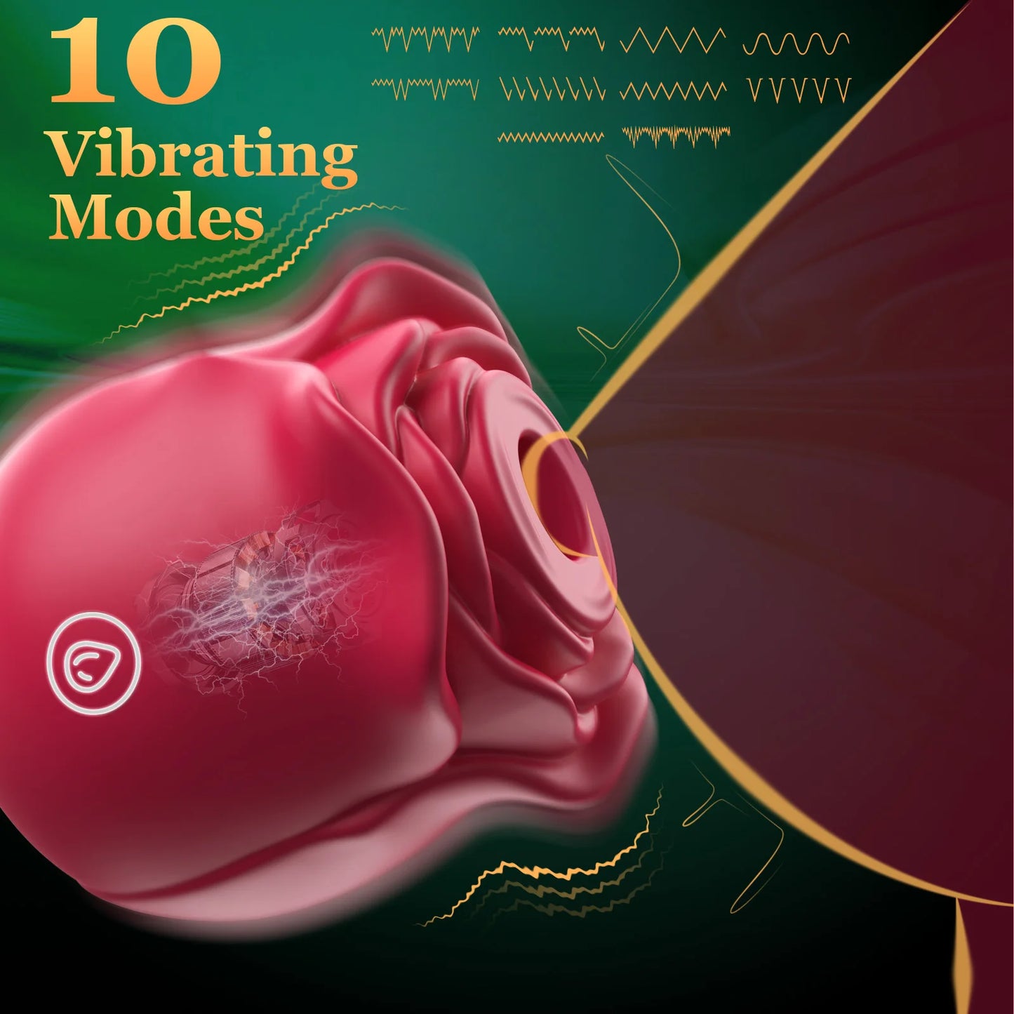 Rose Shape Vagina Sucking Vibrator Nipple Massager Clitoral Vacuum Stimulator Vibrating Female Masturbator Sex Toys for Adults