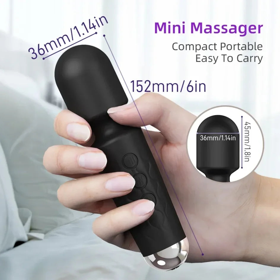 Powerful AV Vibrator for Women 20 Speeds Nipple G spot Clitoris Stimulator Magic-Wand Dildo Female Masturbation Adult Sex Toys