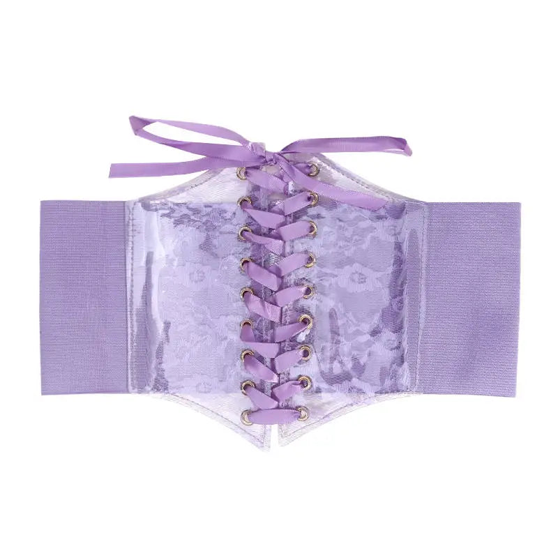Fashionable Waistband Women's Lace-up Corset Belt, Retro Style For Ladies Suitable For Casual Wear And Special Occasions