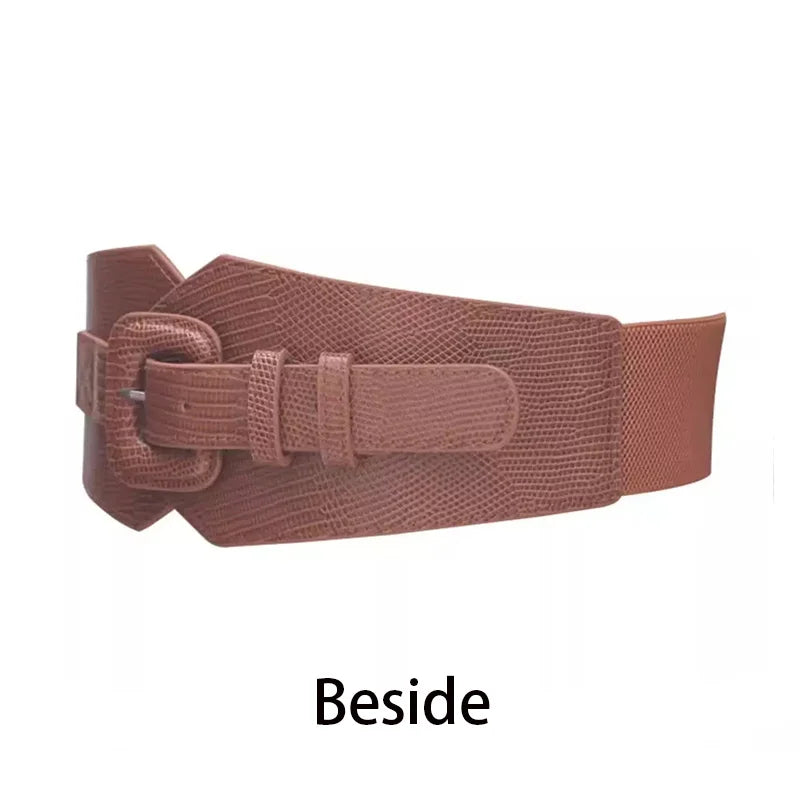 Plus Size Corset Belt Female Designer Belts For Women Dresses Wide Stretch Cummerbunds Elastic Ceinture Femmel Big Waistband