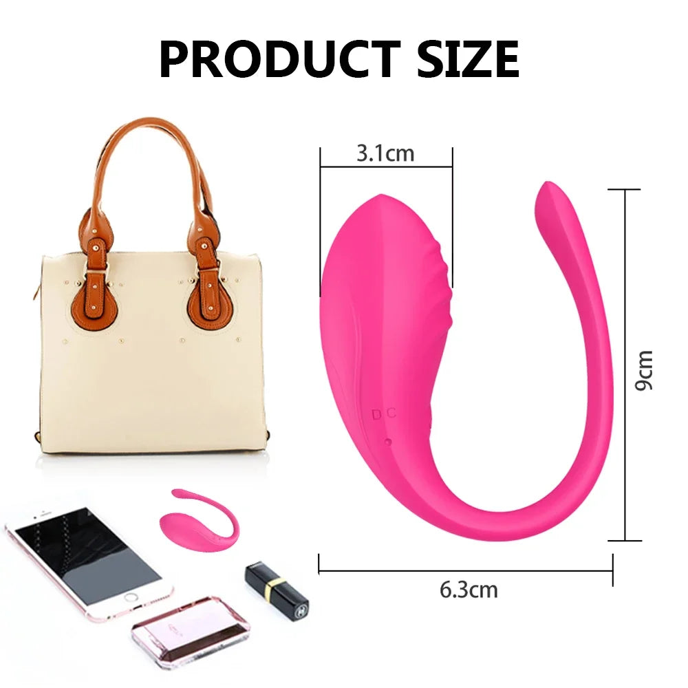 APP Controlled Vaginal Vibrators G Spot 9 Speed Anal Vibrating Egg Massager Wearable Stimulator Adult Sex Toys for Women Couples