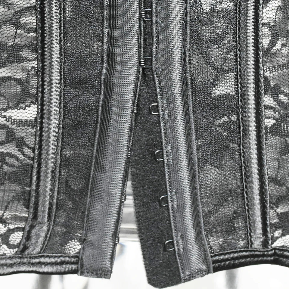 Corset Sexy Gothic Clothing Underbust Bustiers Lace Slimming Sheath Corsage Modeling Strap Waist Bodice for Women Plus Size