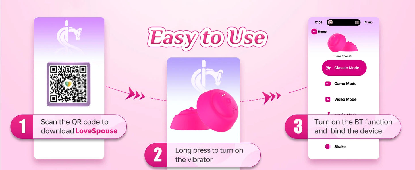 Nipple Toy Vibrator for Women APP Remote Control Nipple Clamps Sucking with 10 Vibrating Breast Stimulation Sex Toys for Couples