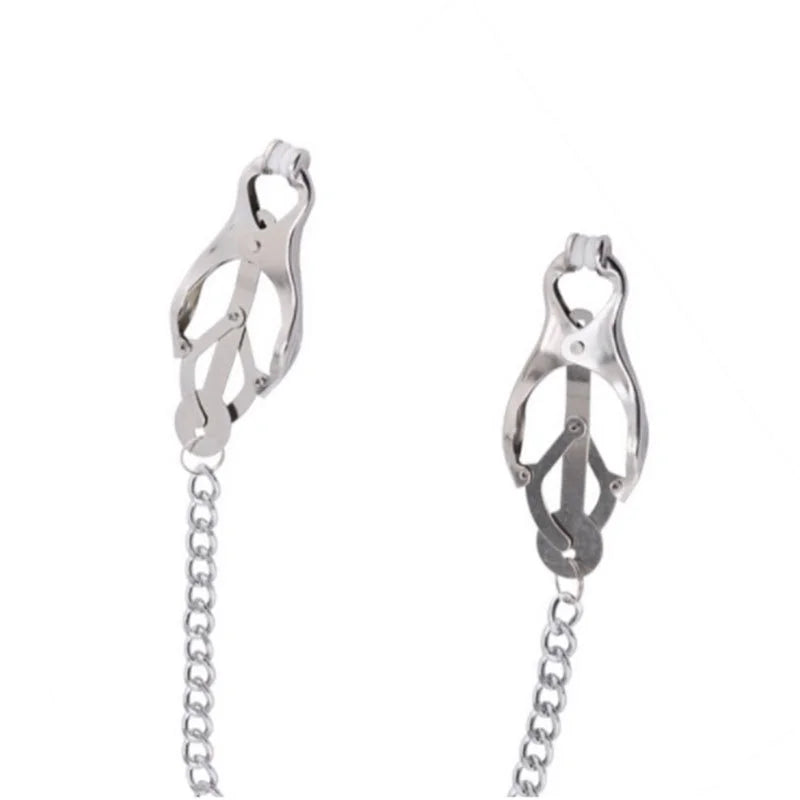 Women Exotic Accessories Fetish Bondage Metal Breast Clips Steel Clover Nipple Clamps Bdsm Adult Games Sex Toys Erotic Goods