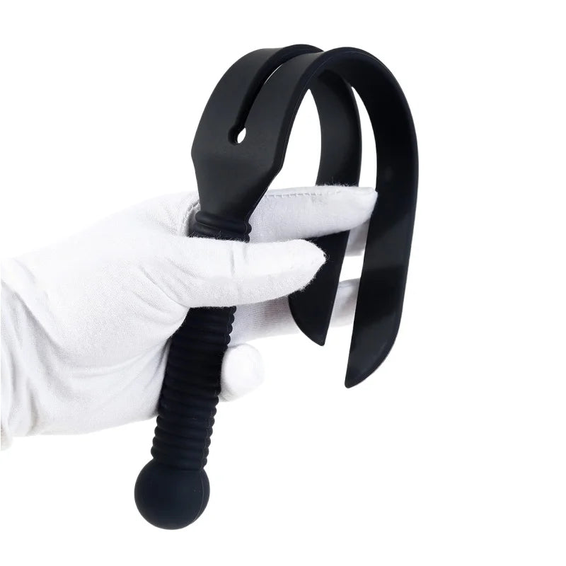 Pure Silicone Spanking Whip with Fetish BDSM Bondage Boutique Riding Crop for Couple Flogger Chastity Erotic Sex Toys