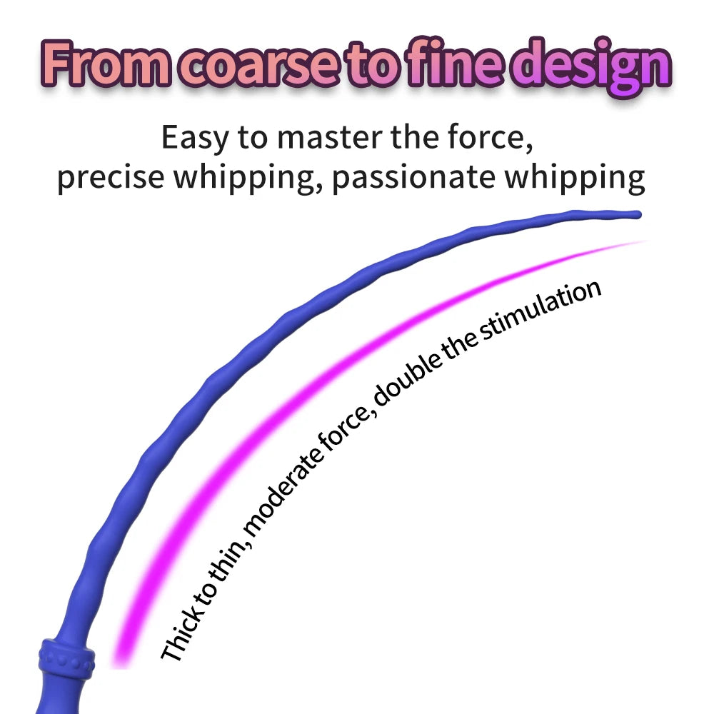 Silicone Sex Whip Fetish BDSM Passionate Stimulation Role Play Couple Flirting Accessories Punishment Slave Game Adult Sex Toys