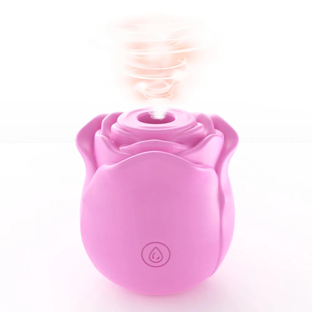 Rose Shape Vagina Sucking Vibrator Nipple Massager Clitoral Vacuum Stimulator Vibrating Female Masturbator Sex Toys for Adults