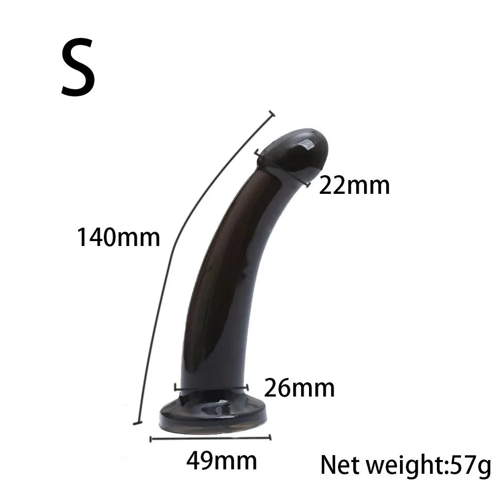 Anal Butt Plug Kit for Men & Women, Prostate Stimulator, Realistic Dildo with Suction Cup, Gay/Lesbian Sex Toys