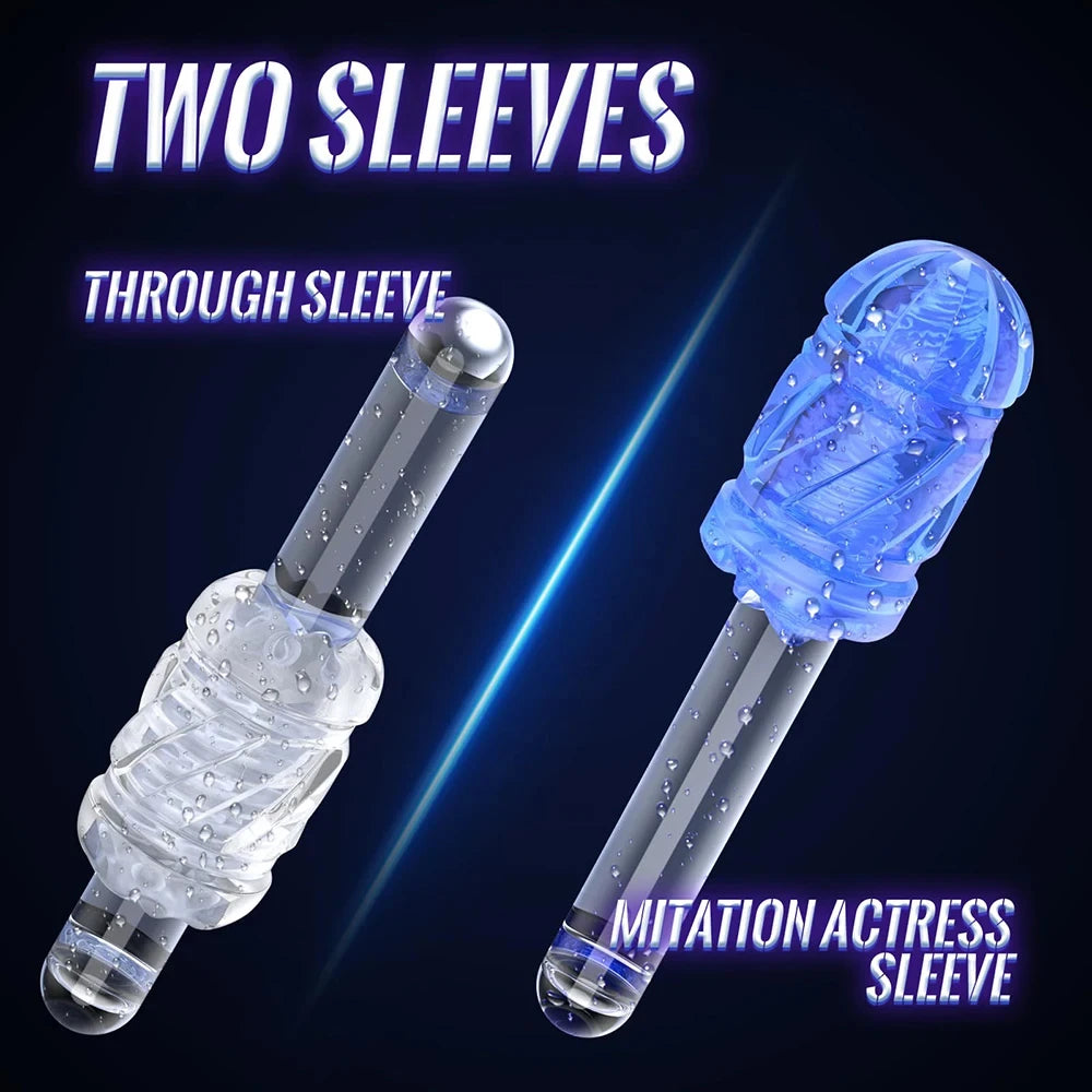 Dual Handles Leten King Sex Machine Electric Thrusting Male Masturbator Orgasm Adult Toys Penis Stimulator