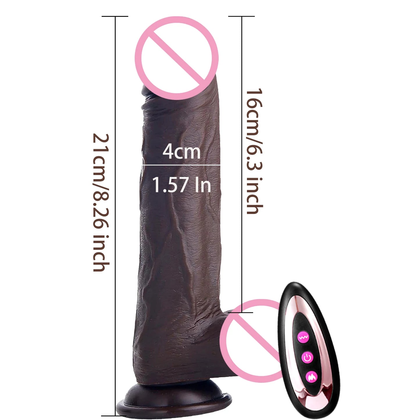 Realistic Dildo Vibrator Heating Big Dick Penis Penetration Anal Telescopic Vibrator Female Vagina Stimulator Sex Toys for Women