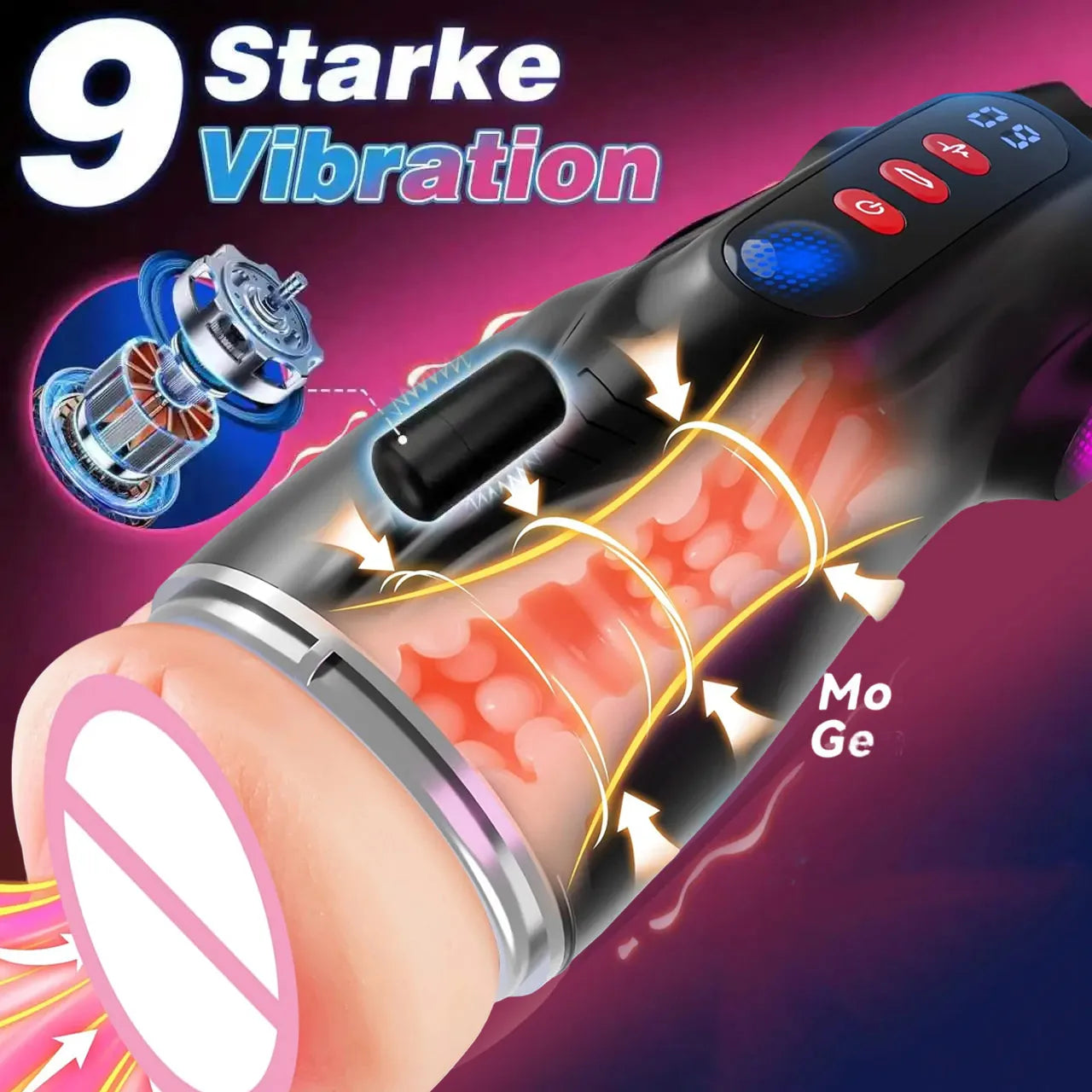 Automatic Male Masterbator with APP Control 9 Sucking Vibrating Thrusting Modes Men Sex Toys Penis Pump Adult Blowjob Stroker