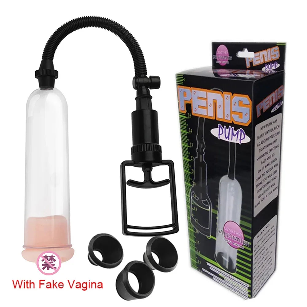 Penis Pomp Vacuum For Pump Voor Penis vergroting Male Enhancement Erectie Cock Pomp Masturbator Penis Trainer Sex Toys for Man