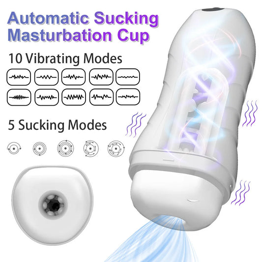 Blowjob Sex Machines Automatic Sucking Male Masturbator Cup Penis Trainer Stroker Penetration Sex Toys for Men  Adult Products