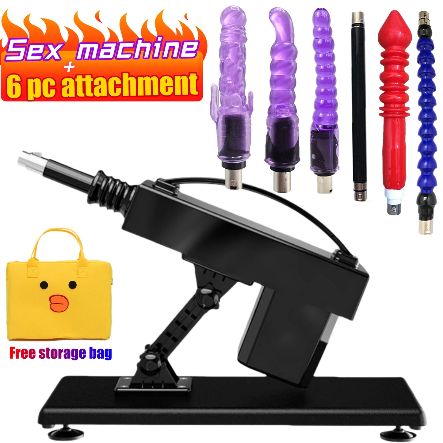 Sex Machine for Women with G Spot Massager - Quiet, Adjustable Thrusting & Vibration for Hands-Free Orgasm