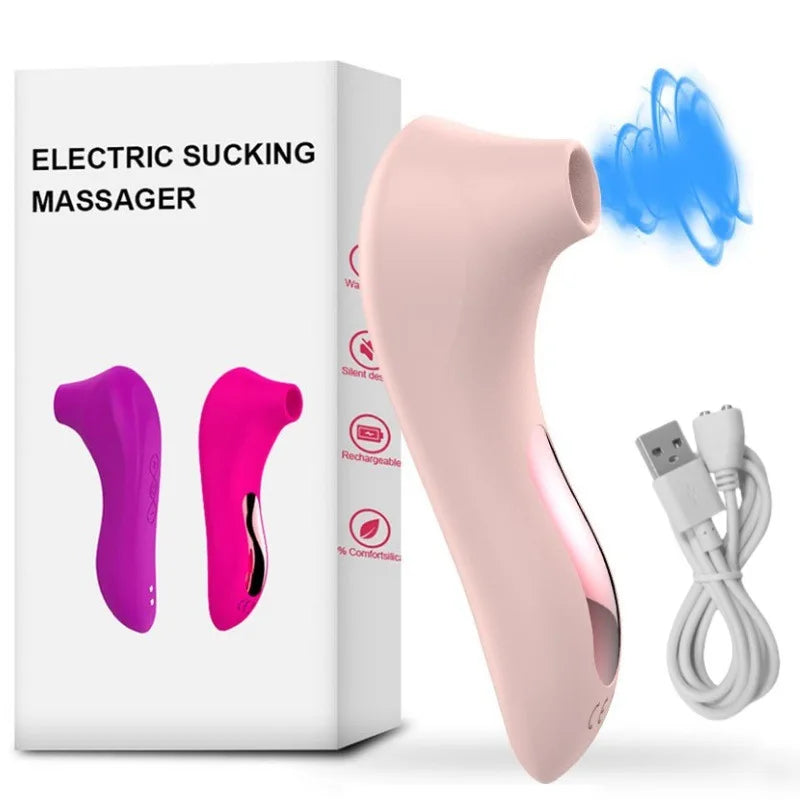 Powerful Sucker Clitoris Sucking Vibrator Female Clit Nipple Oral Vacuum Stimulator Massager Sex Toys Adults Goods for Women