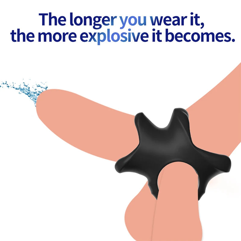 Penis Ring Men SM Testicle Bondage Ball Stretcher Erection Delay Ejaculation Cock Cage Lock Enlargement Sex Toys Couple