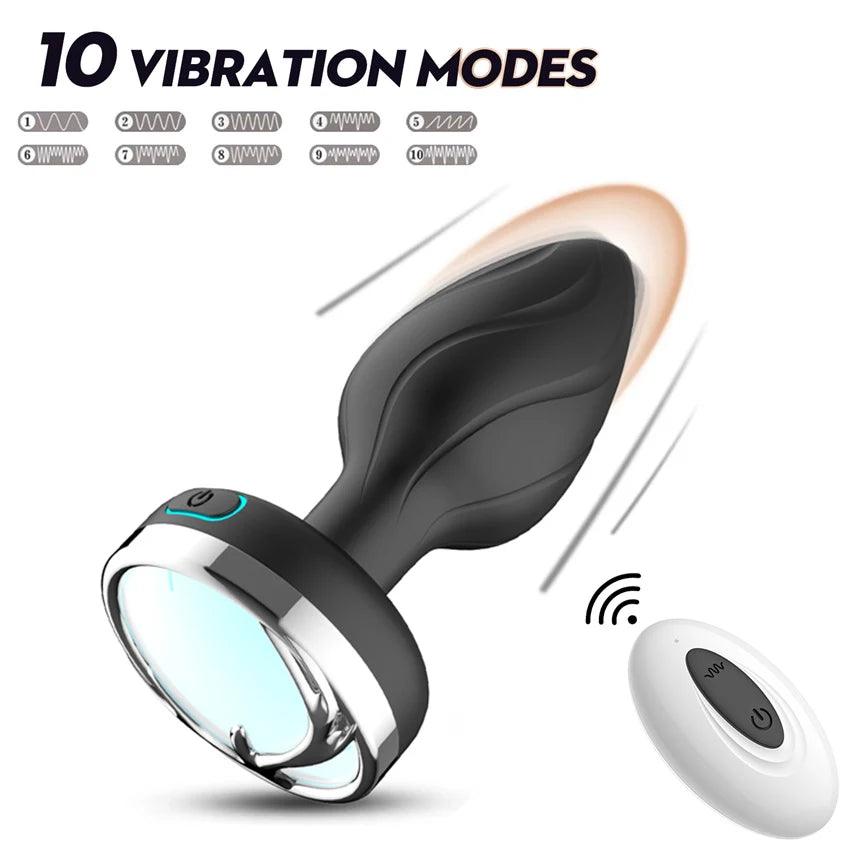 360° Rotation Wireless Control Anal Vibrator APP Bluetooth Butt Plug Men Prostate Massager Male Ass Anal Adult Sex Toys Couples