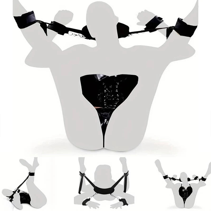 Bdsm Sex Games For Adult Nylon Handcuff Leg Cuff Sexual Sets Slave Gag Erotic Body Restraint 18 SexShop Night Party Fits Couples