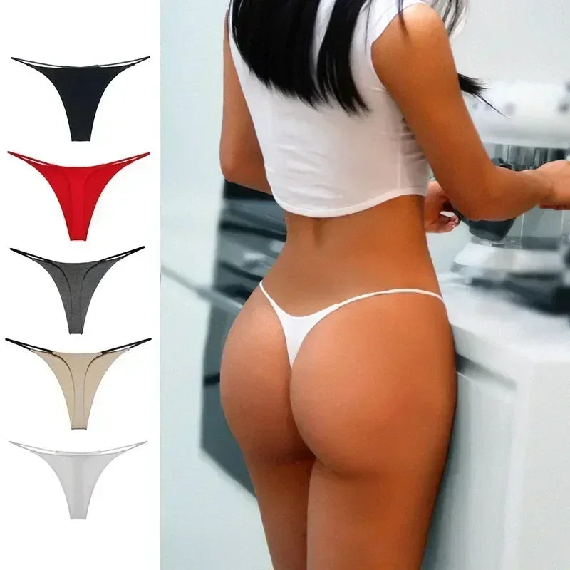 Lingerie Sexy G Strings Low-Rise Thong Panties Female Sexy Underwear Women Seamless Low  thongs women sexy Beach style