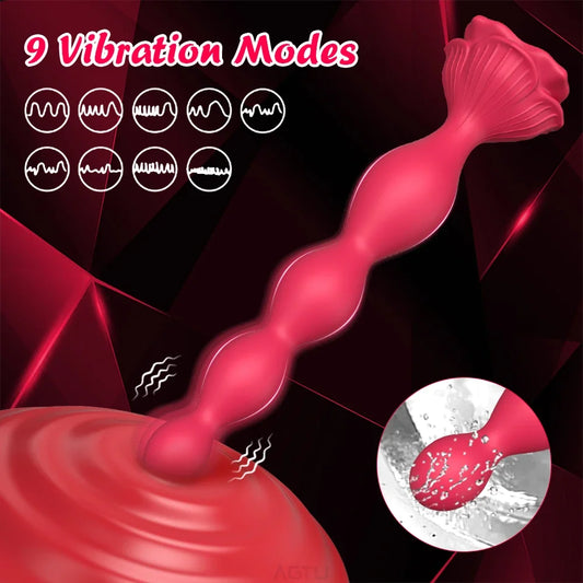Anal Bead Vibrator Sex Toys For Women Vagina Clitoris Stimulator Vibrating Butt Plugs Male Prostate Massager Anus Sex Toy Couple