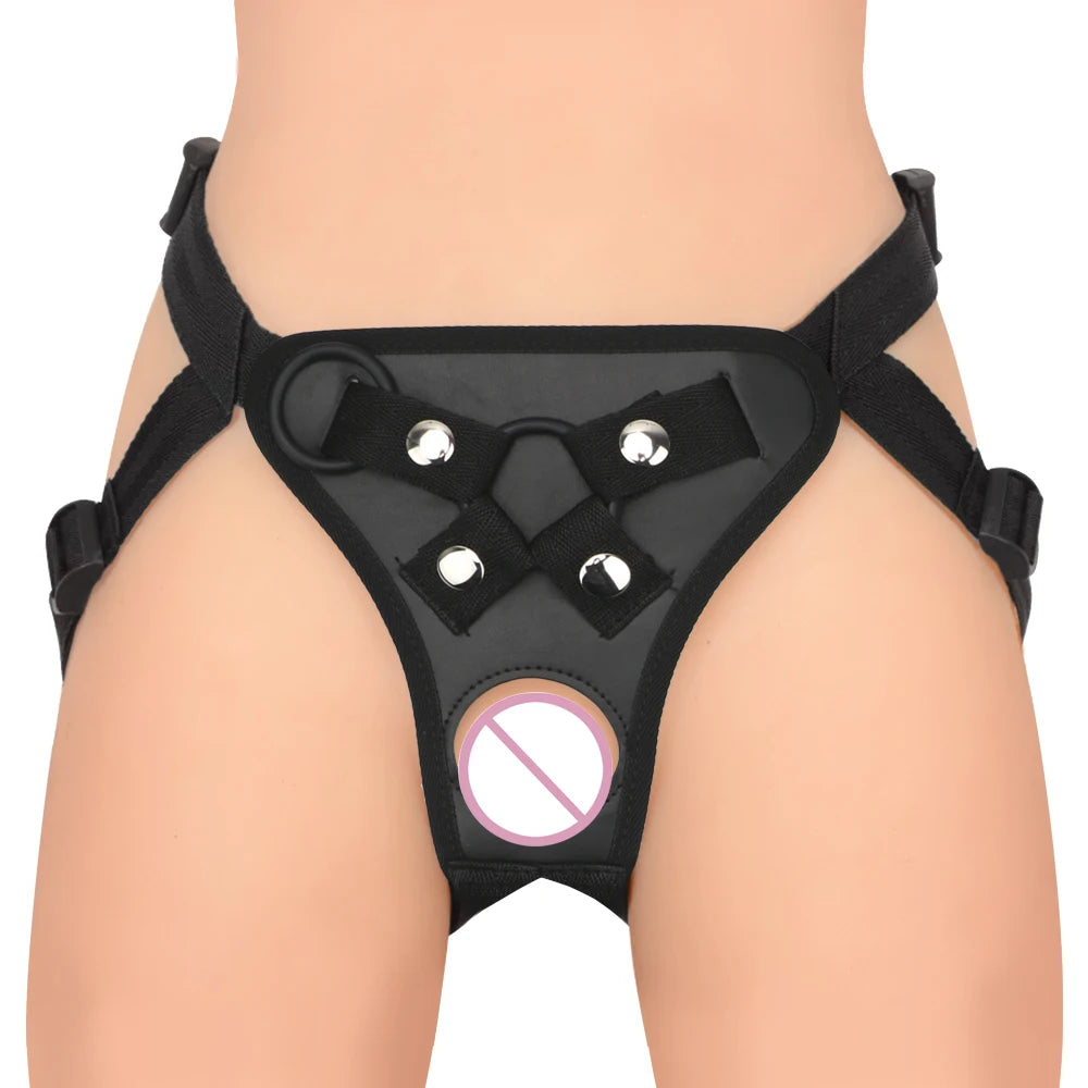 Wearable Penis Panties Erotic Costumes Adjustable Harness Belt With Rings Strapon Realistic Dildo Pants Strap On Dildos Pants