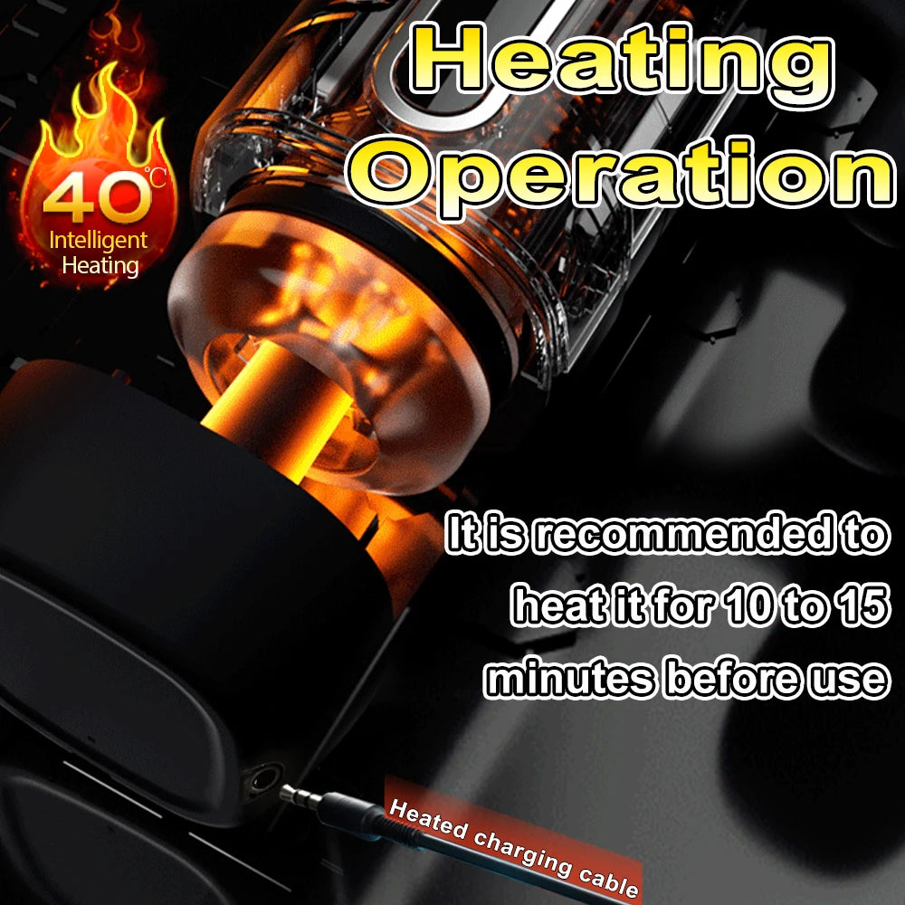 Male Vibrator Automatic Thrusting Sucking Sex Machines Pussy Penis Sleeve Blowjob with Handle LCD Display Pocket Male Adult Toys