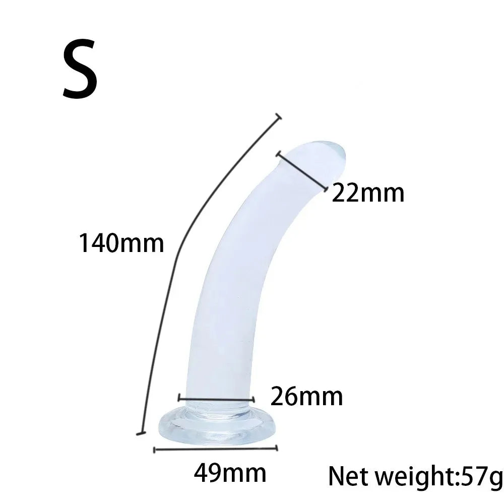 Anal Butt Plug Kit for Men & Women, Prostate Stimulator, Realistic Dildo with Suction Cup, Gay/Lesbian Sex Toys