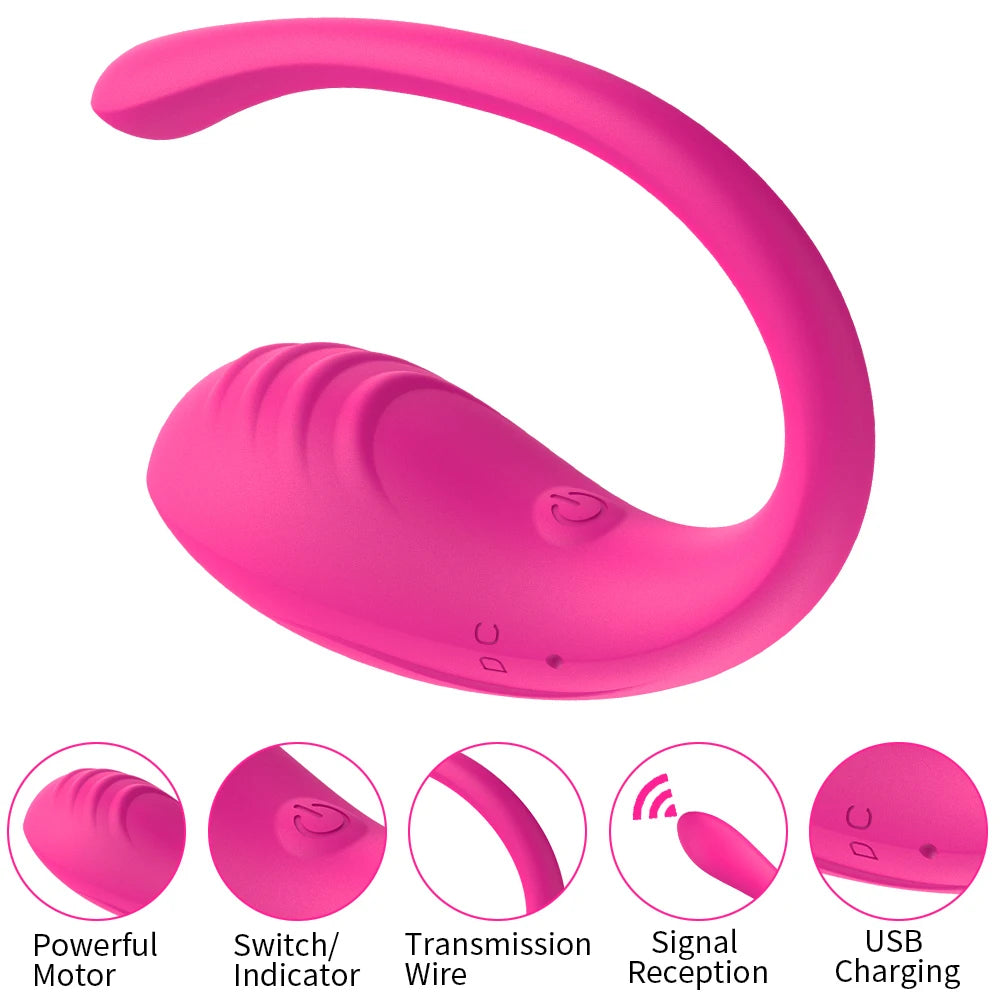 APP Controlled Vaginal Vibrators G Spot 9 Speed Anal Vibrating Egg Massager Wearable Stimulator Adult Sex Toys for Women Couples