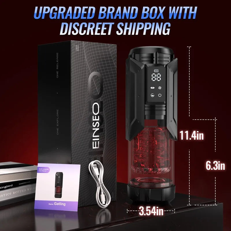 Male Masturbator Sex Toys for Men Penis Pump Stroker Sucking Thrusting Rotating Licking Pocket Pussy Blowjob APP Sex Machine