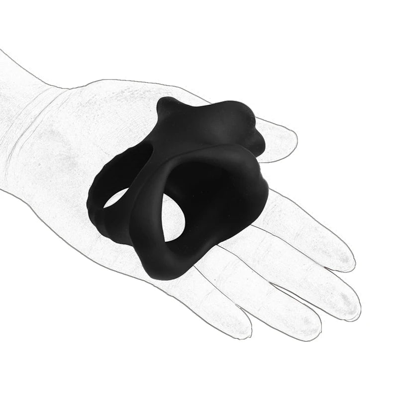 Penis Ring Men SM Testicle Bondage Ball Stretcher Erection Delay Ejaculation Cock Cage Lock Enlargement Sex Toys Couple