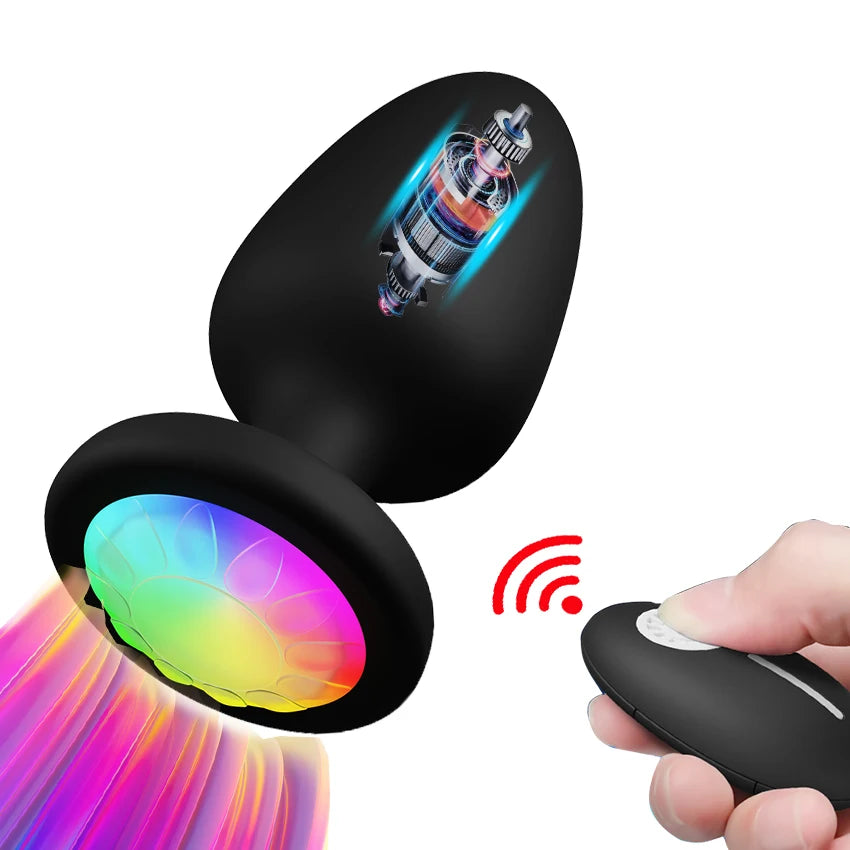 360° Rotation Wireless Control Anal Vibrator APP Bluetooth Butt Plug Men Prostate Massager Male Ass Anal Adult Sex Toys Couples