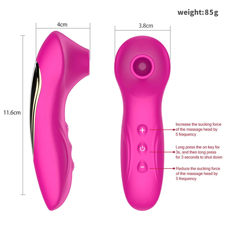 Sex Toys Sucker Clitoris Powerful Sucking Vibrator Female Clit Nipple Oral Vacuum Stimulator Massager Sex Toys for Women Couples