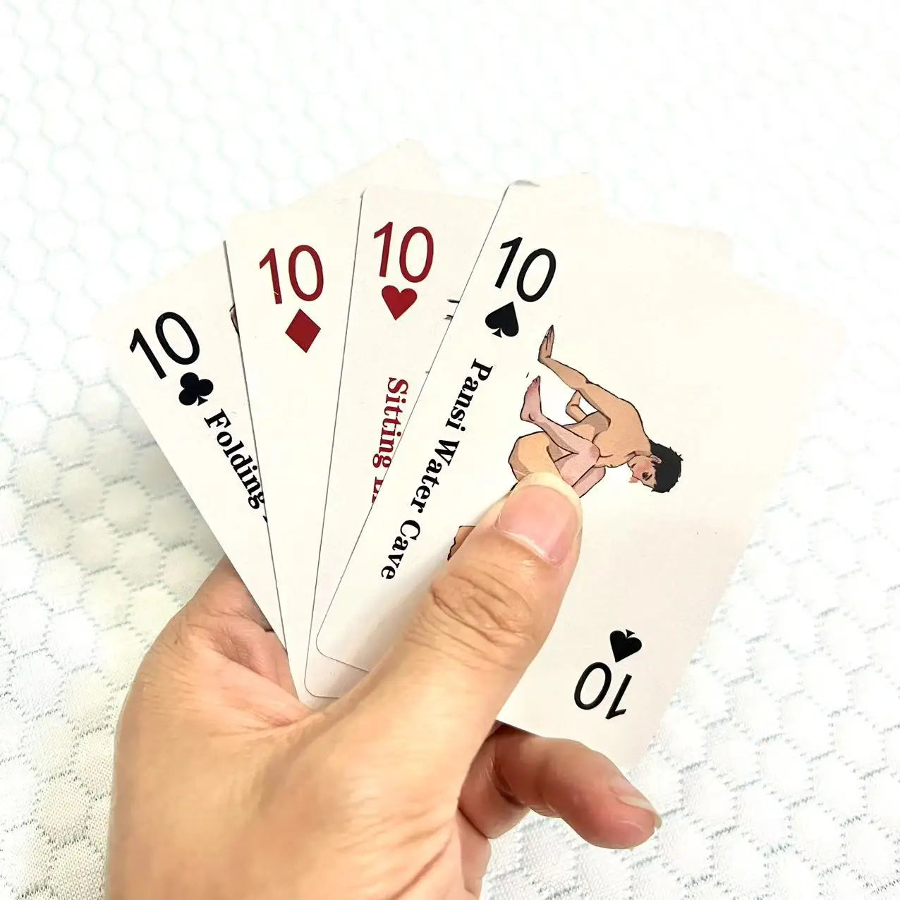 Adult Poker Card Game Set-Bedroom Fun Role Play 54 Cards Hottest Couples Sex Positions Sex Gift for Couples Connection Card Game