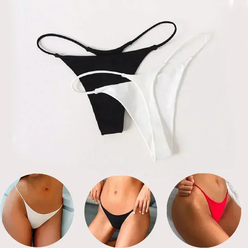 Lingerie Sexy G Strings Low-Rise Thong Panties Female Sexy Underwear Women Seamless Low  thongs women sexy Beach style