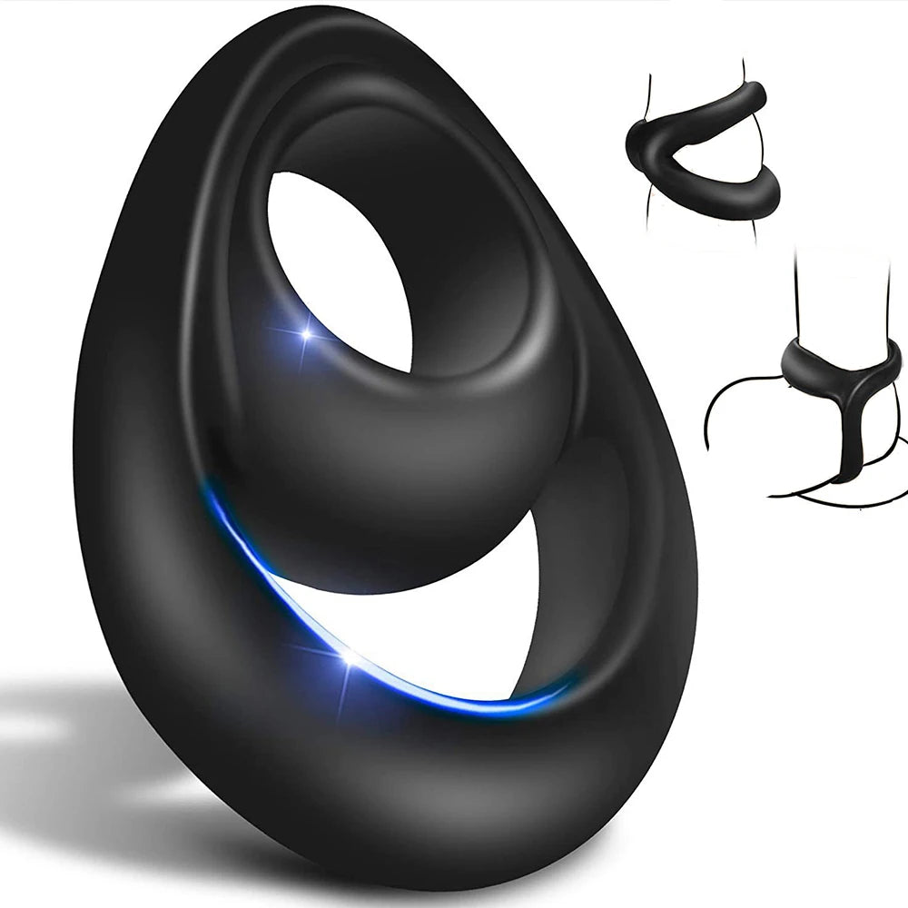 Penis Ring For Men Delay Ejaculation Erection Sex Product Scrotum Sleeve Dick Enlarger Ring Cock Cage Male Chastity Belt Sex Toy