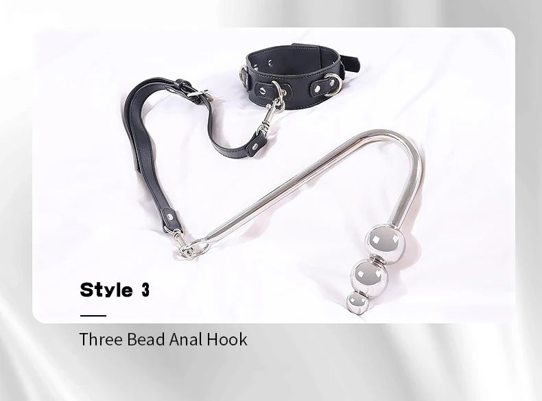 BDSM Sex Bondage Kit Restraints Bondage Restraints Metal Anal Hook Harness Necklace Bondage Handcuffs Adult Sex Toys Bondage Set