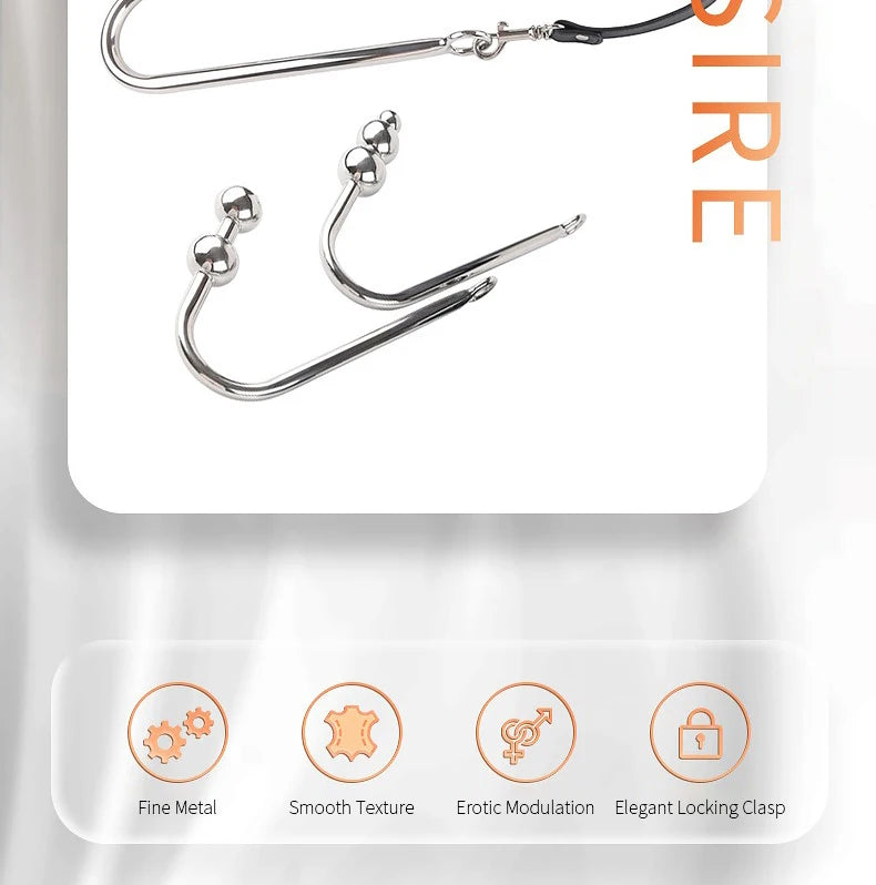 BDSM Sex Bondage Kit Restraints Bondage Restraints Metal Anal Hook Harness Necklace Bondage Handcuffs Adult Sex Toys Bondage Set