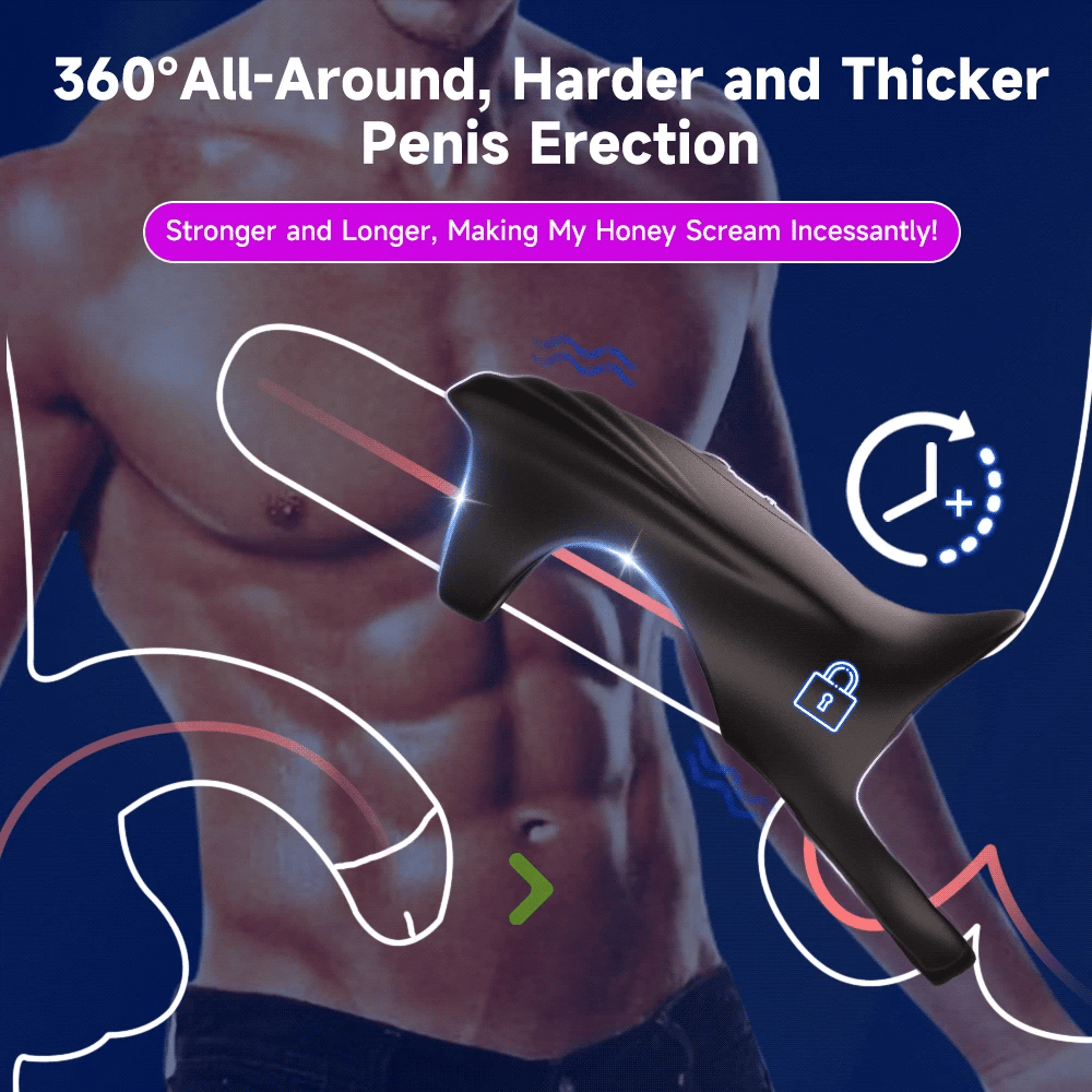 APP Controlled Penis Ring Vibrator Sex Toys for Men 10 Vibration Cock Sleeve G Spot Vibrator Couples Adult Toys Games 18+