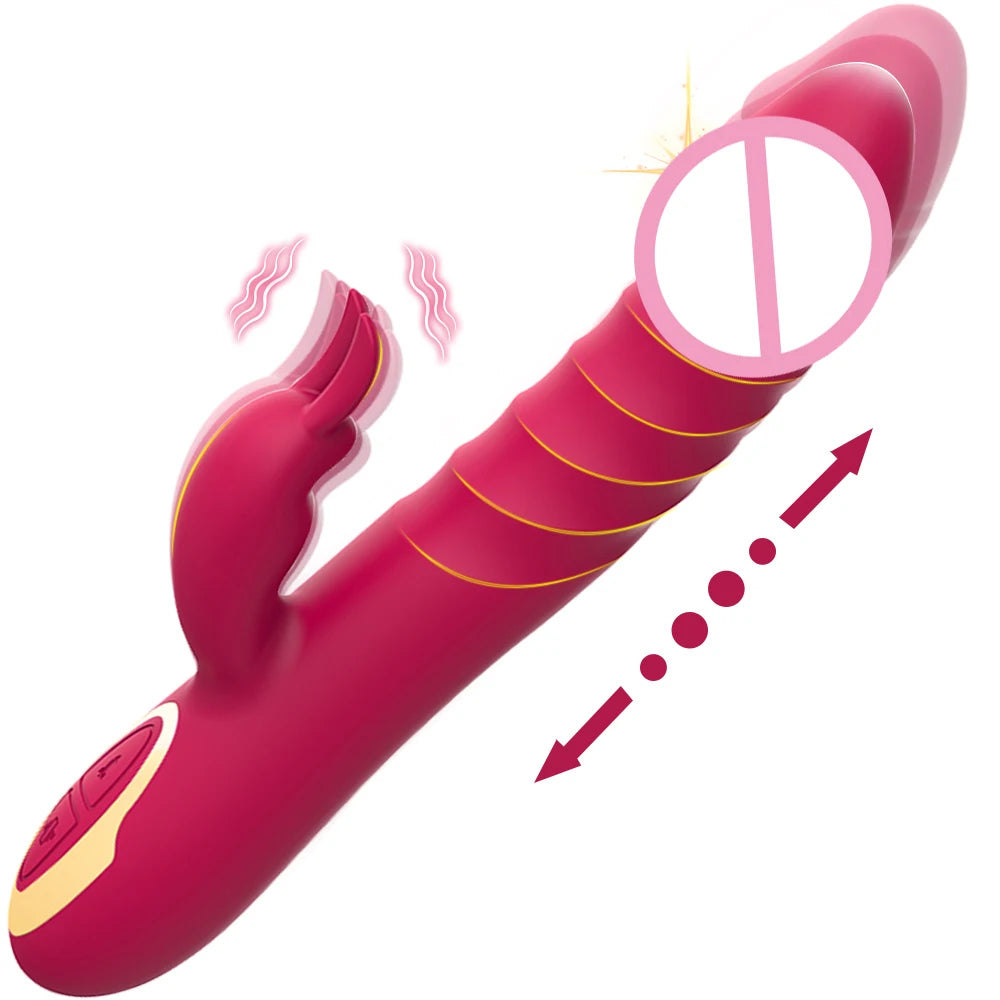 Erotii Thrusting Vibration Rabbit Clitoral Vibrator
