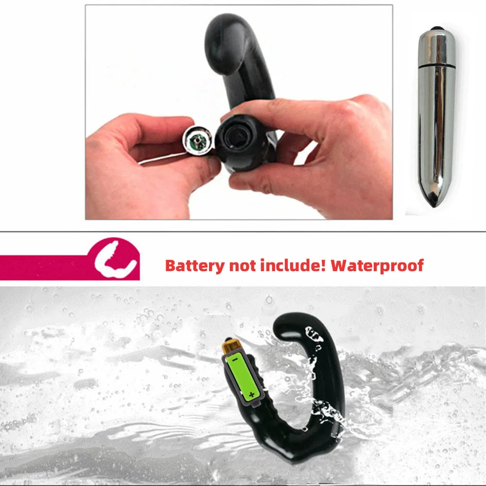 Prostate Massager for men Anal/butt plug sex products, silicone dildo g spot wireless vibrator double plug dong dick adult toys