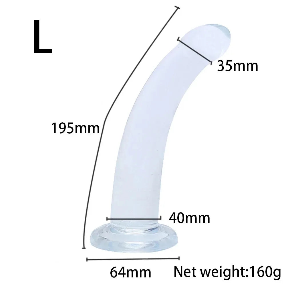 Anal Butt Plug Kit for Men & Women, Prostate Stimulator, Realistic Dildo with Suction Cup, Gay/Lesbian Sex Toys