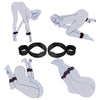 Adult BDSM Restraint - Wrist Restraint Couples Sex Toys with Hook and Loop Fastening Strap Sex Handcuff Set