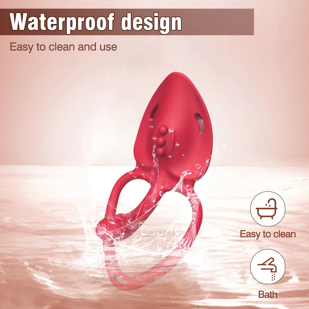 Wearable Panty Vibrator Vibrating Penis Cock Ring APP Remote Control Vibrators Clitoral Stimulator Adult Sex Toys for Women Men