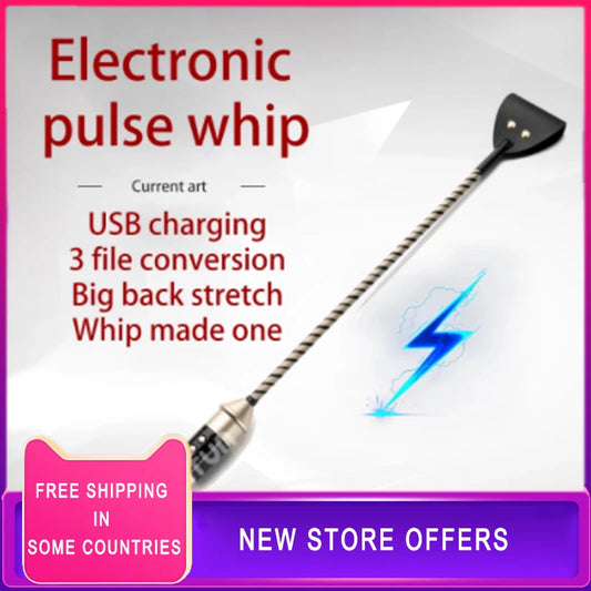 Whip Leash Bdsm Leather Slave Spanking Paddle SM Bondage E-stim Flogger Sex Toys For Couples Adult Game