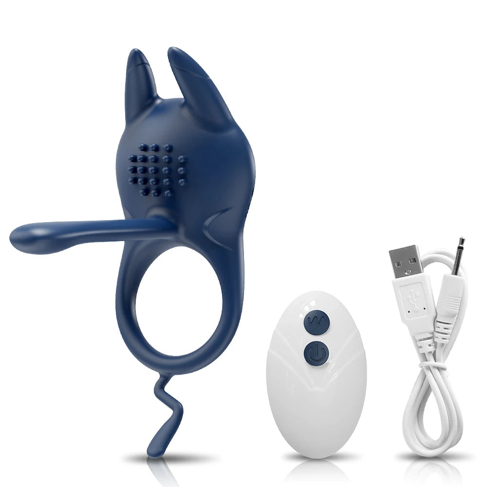 Vibrating Cock Ring for Men Delay Ejaculation Penis Ring Male Penis Massager Vibrator Clitoral Stimulation Sex Toys for Couples