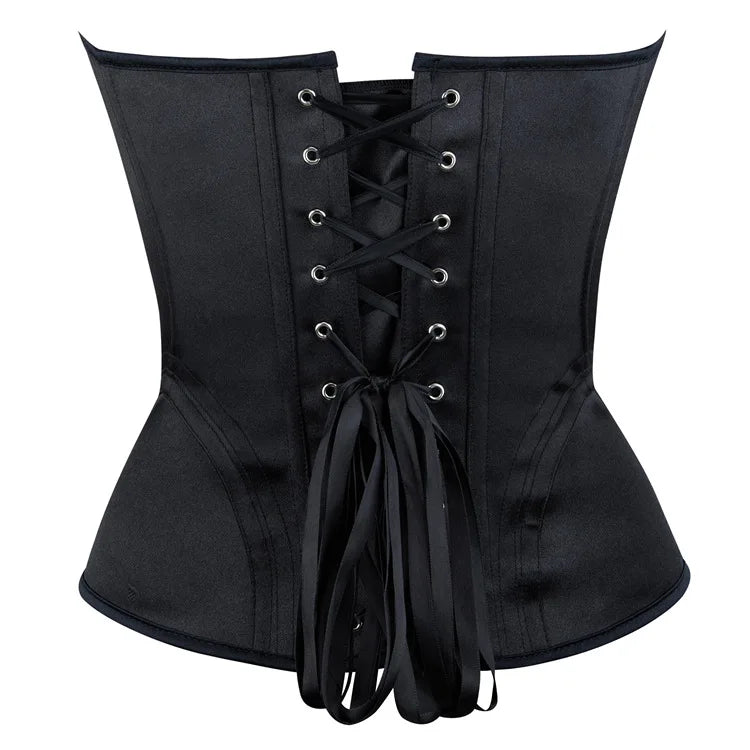 Corsets Bustiers for Women Overbust Corset With Cup Corselet Top Sexy Bridal Costume Long Torso Hourglass Waist Korsett White